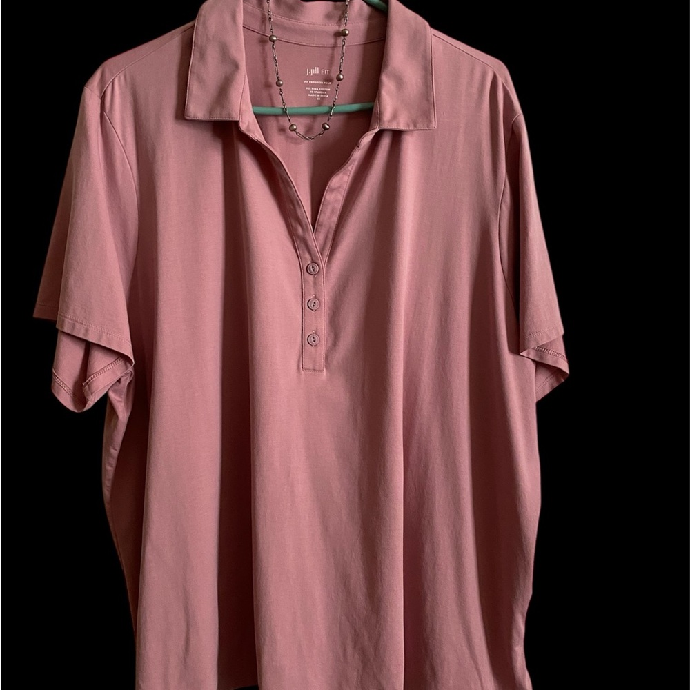 J.Jill 100% Pima Cotton Polo